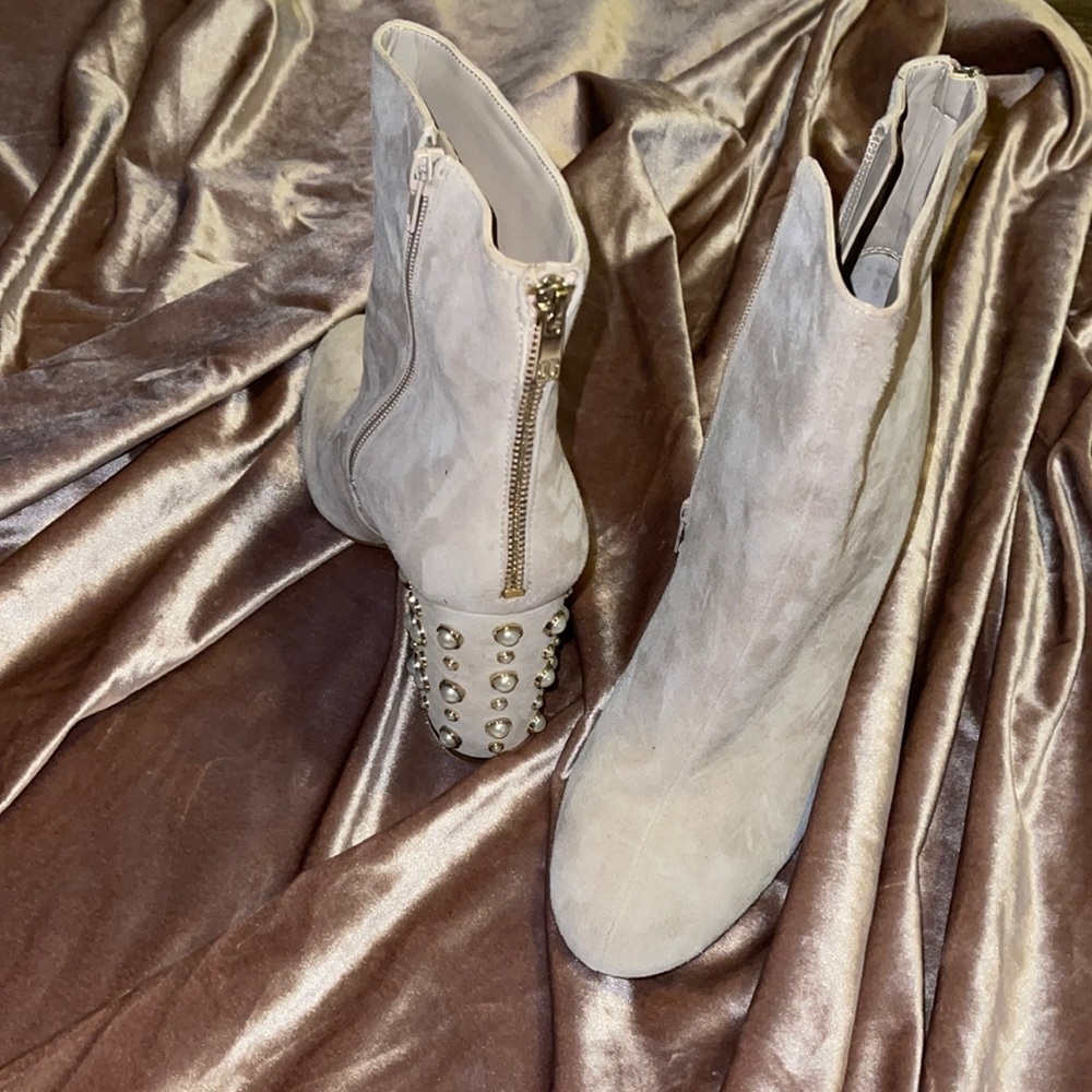 Suede booties